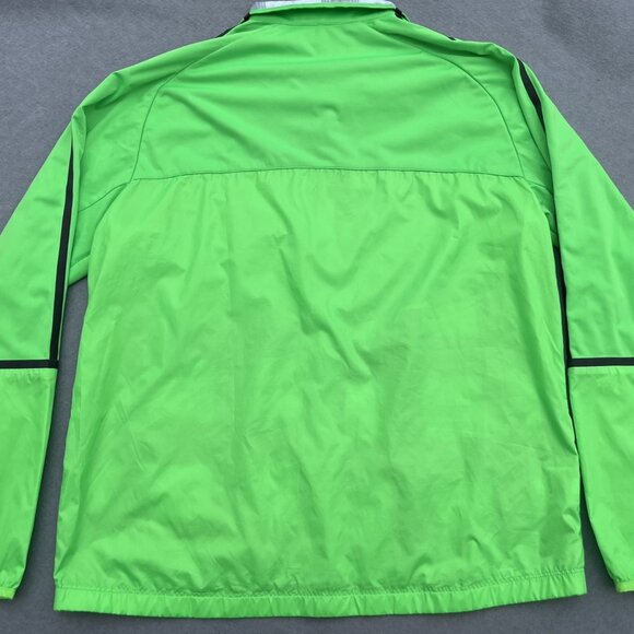 Nike Golf Dri Fit Pullover Jacket Mens L Half Zip Lightweight Windbreaker Green - Picture 2 of 7